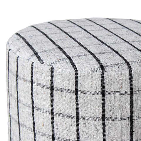Custom Pouf in a Vintage Turkish Wool Textile