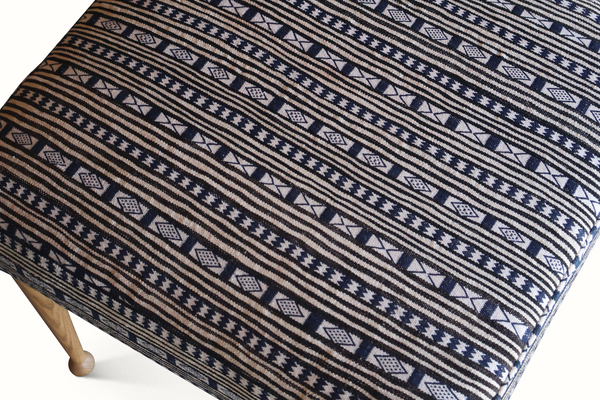 Pair of Madison Stools in a Vintage Moroccan Wool Fabric