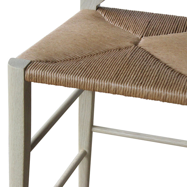 How to Marry a Millionaire Barstool in Bleached Oak/Paper Rush