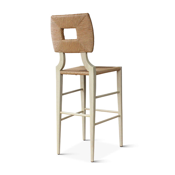 How to Marry a Millionaire Barstool in Bleached Oak/Paper Rush