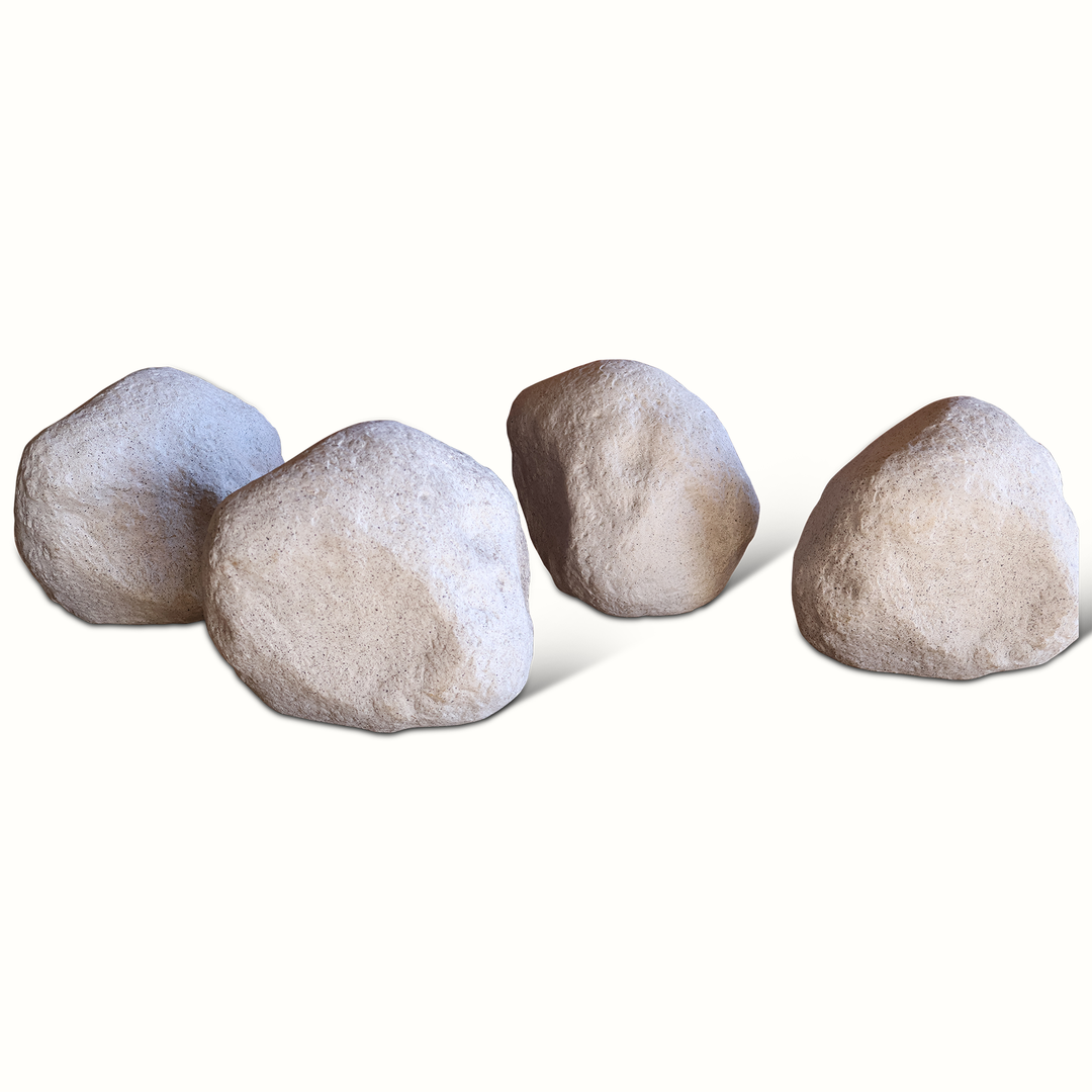 Set of Andre Cazenave Moon Rock Lamps – Hollywood At Home