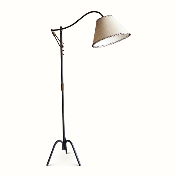 Iron Floor Lamp Attributed to Jacques Adnet