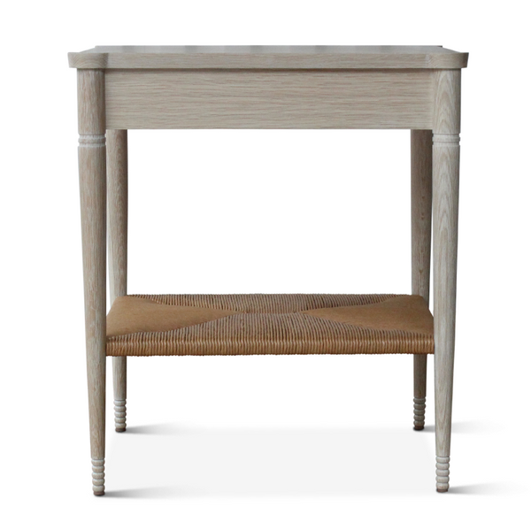 Holden Small End Table in Bleached Oak/Paper Rush