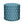 Sapphire blue patterned fabric indoor pouf, round cylindrical with decorative trellis motif