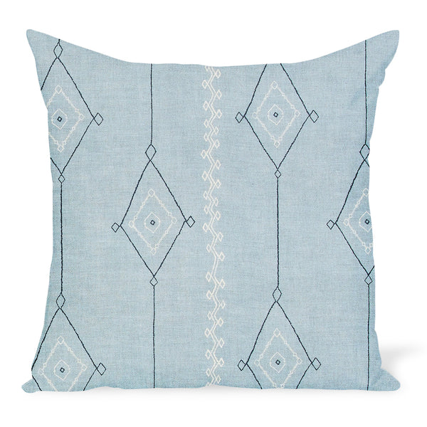 Peter Dunham Textiles Khyber in Blue Pillow