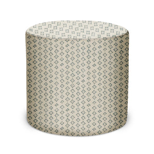 Indoor Pouf in Peter Dunham Textiles Kumbh in Ocean/Natural