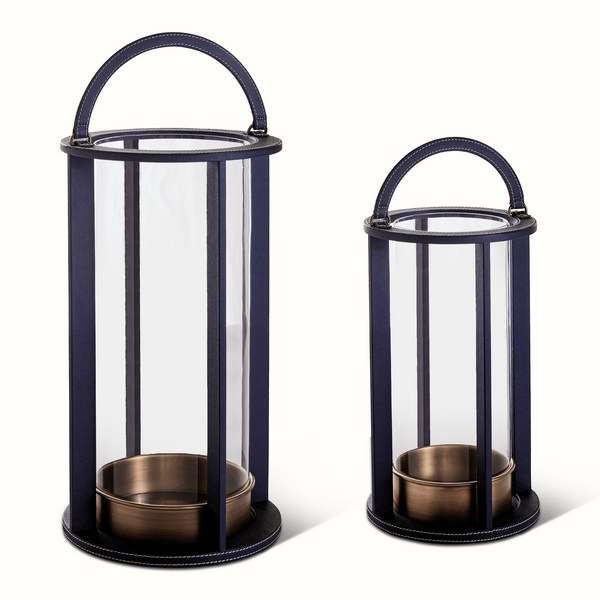 Leather Stitched Lantern