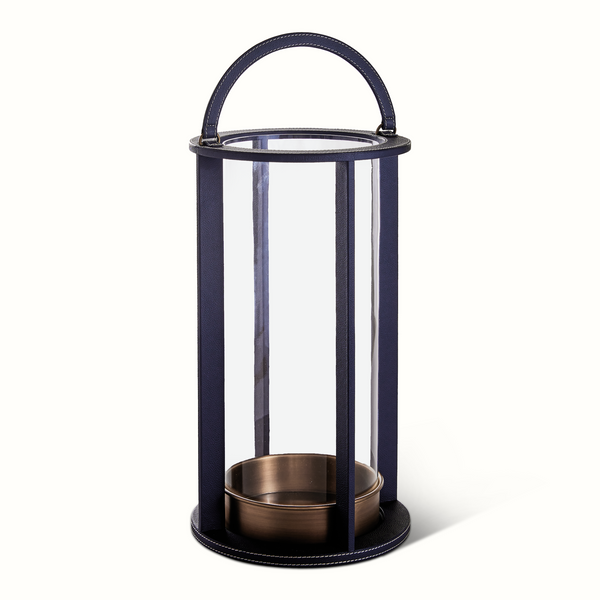 Leather Stitched Lantern