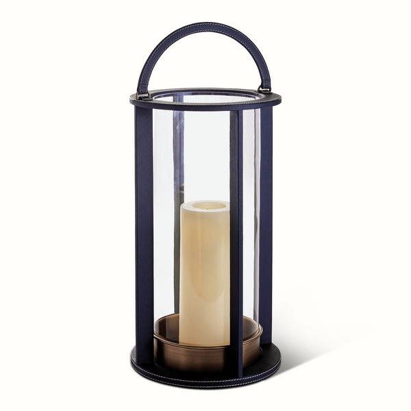 Leather Stitched Lantern