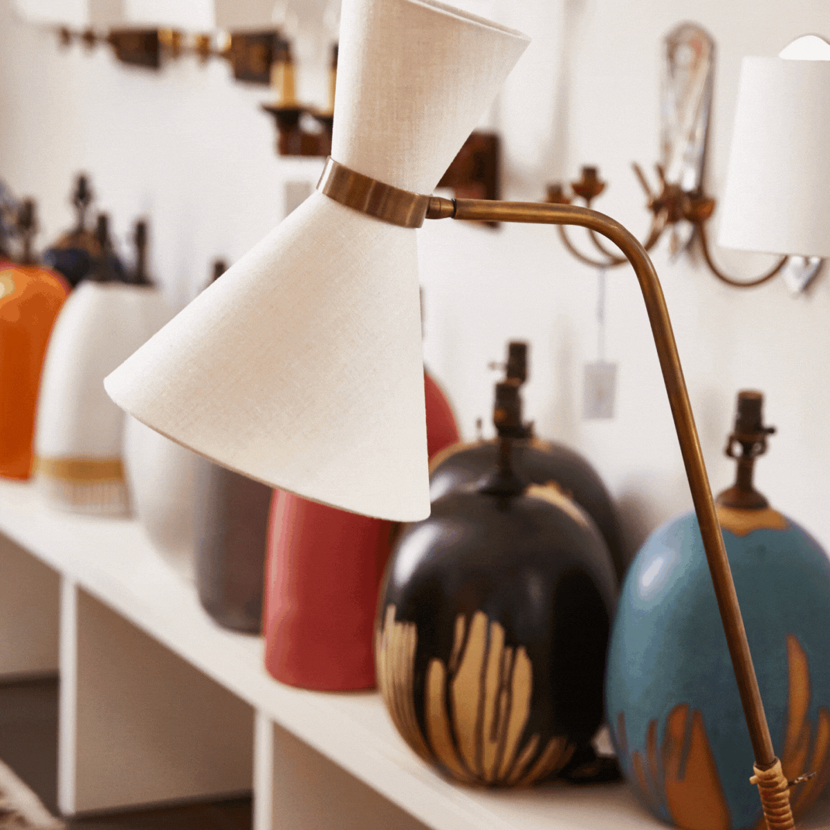 Fermoie Lampshade in Blue Rabanna Hollywood At Home