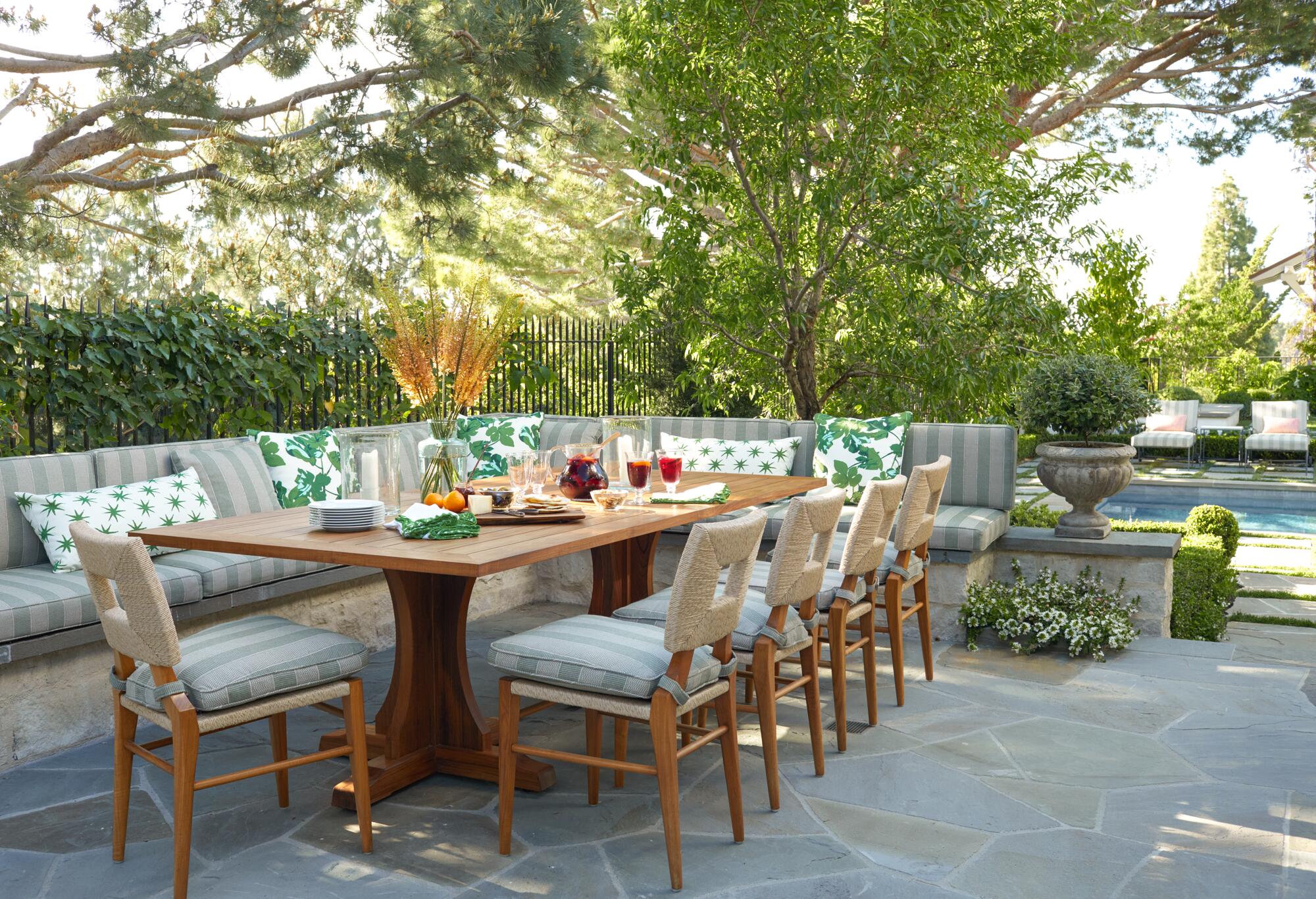 Patio table with Millionaire chairs