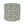 Round upholstered indoor pouf with blue and indigo geometric pattern fabric