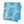 Blue paisley printed napkin with decorative border