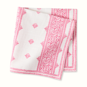 Pre-Order Peter Dunham + Hudson Grace Pink Fez Stripe Printed Napkin