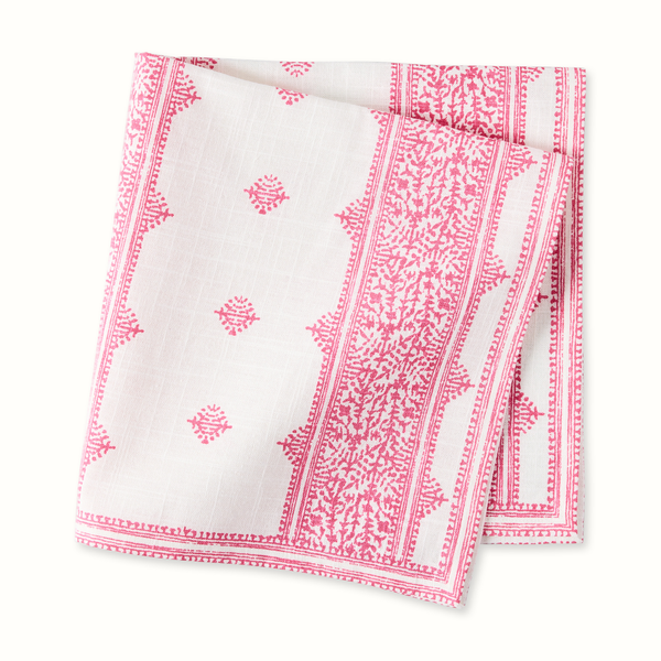 Pre-Order Peter Dunham + Hudson Grace Pink Fez Stripe Printed Napkin