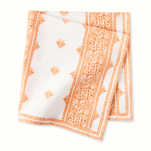 Pre-Order Peter Dunham + Hudson Grace Orange Fez Stripe Printed Napkin