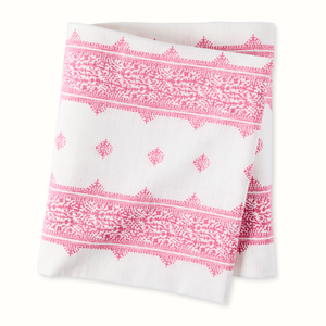 Pre-Order Peter Dunham + Hudson Grace Pink Fez Stripe Printed Tablecloth