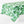 Peter Dunham + Hudson Grace Green Fig Leaf Pale Blue Printed Tablecloth