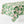 Peter Dunham + Hudson Grace Green Fig Leaf Pale Pink Printed Tablecloth