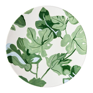 Peter Dunham + Hudson Grace Hand-Painted Green Fig Dinner Plate