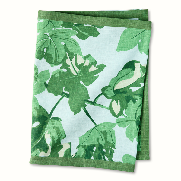 Pre-Order Peter Dunham + Hudson Grace Green Fig Printed Pale Blue Runner