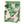 Pale pink printed table runner with green leafy fig pattern