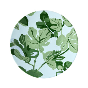 Peter Dunham + Hudson Grace Hand-Painted Green Fig Blue Salad Plate