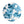 Peter Dunham + Hudson Grace Hand-Painted Blue Fig White Salad Plate