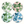 Peter Dunham + Hudson Grace Hand-Painted Green Fig Pink Salad Plate