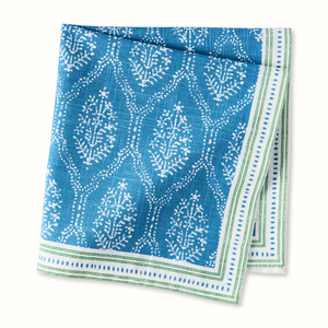Pre-Order Peter Dunham + Hudson Grace Blue Jaali Printed Napkin
