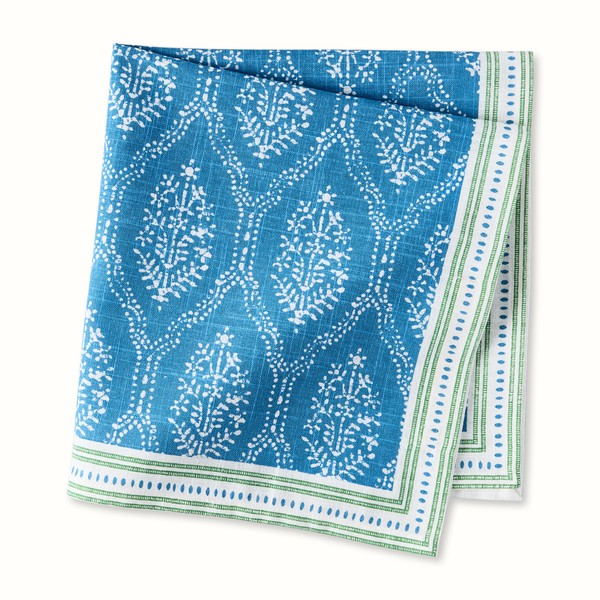Pre-Order Peter Dunham + Hudson Grace Blue Jaali Printed Napkin