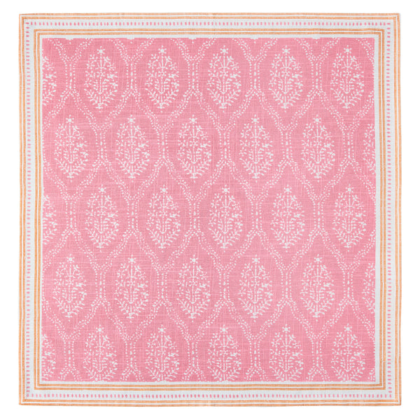 Pre-Order Peter Dunham + Hudson Grace Pink Jaali Printed Napkin