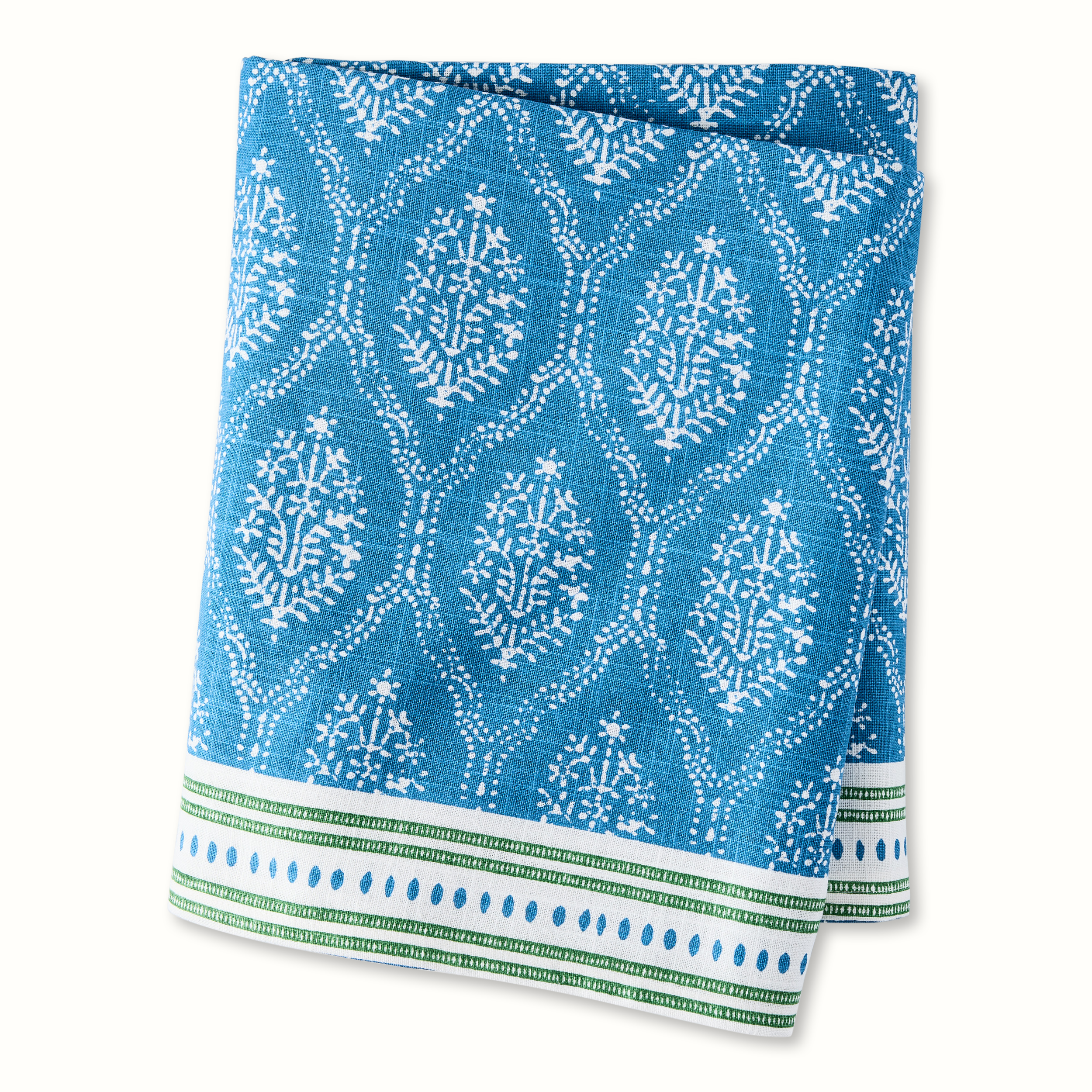 Pre-Order Peter Dunham + Hudson Grace Blue Jaali Printed Tablecloth