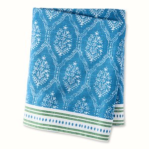 Pre-Order Peter Dunham + Hudson Grace Blue Jaali Printed Tablecloth