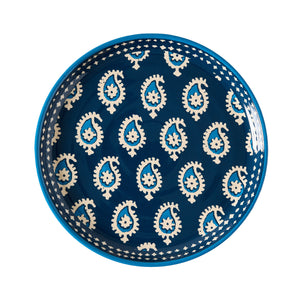 Peter Dunham + Hudson Grace Janpath Navy Blue Melamine Salad Plate