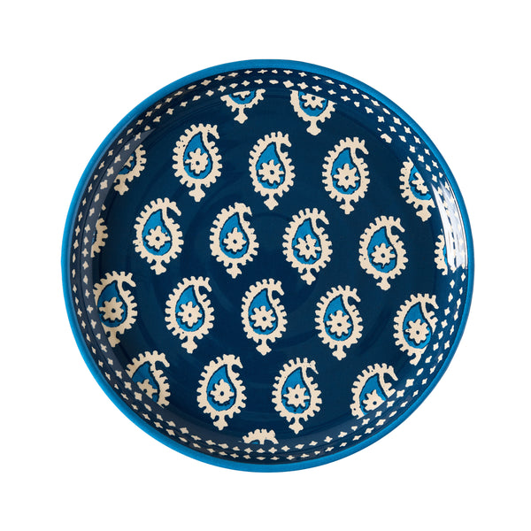 Peter Dunham + Hudson Grace Janpath Navy Blue Melamine Salad Plate