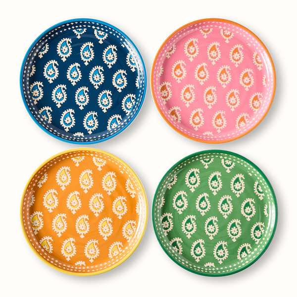 Peter Dunham + Hudson Grace Janpath Orange Melamine Salad Plate