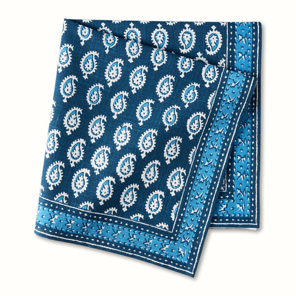 Pre-Order Peter Dunham + Hudson Grace Blue Janpath Printed Napkin