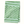 Green printed runner with white medallion pattern and striped border
