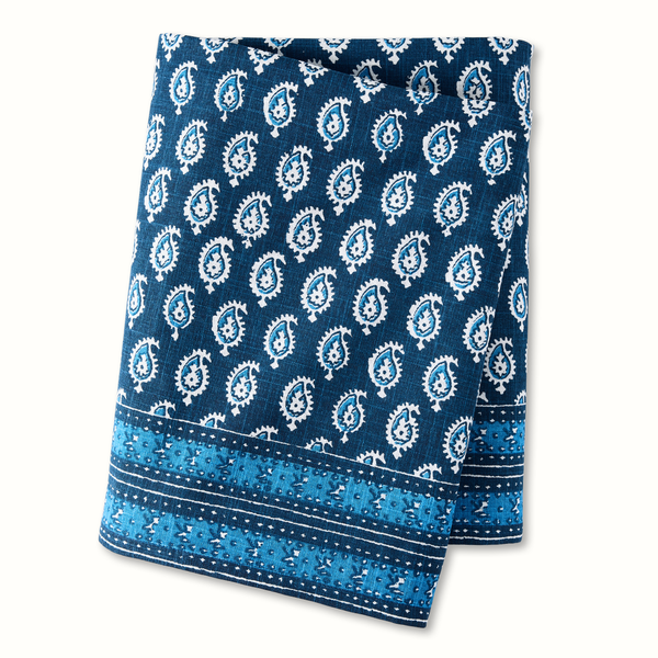 Pre-Order Peter Dunham + Hudson Grace Blue Janpath Printed Tablecloth