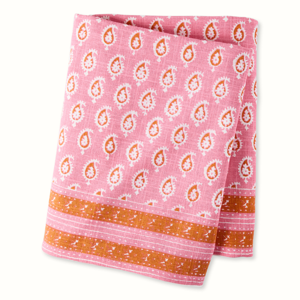 Pre-Order Peter Dunham + Hudson Grace Pink Janpath Printed Tablecloth