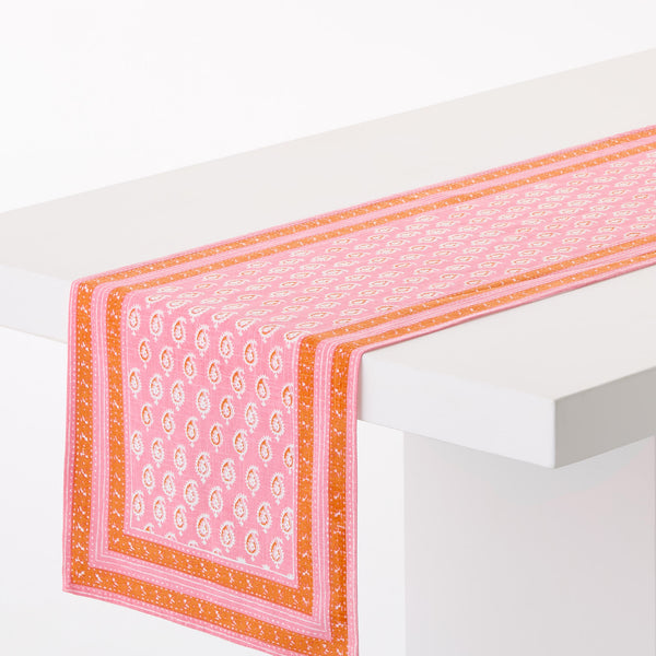 Peter Dunham + Hudson Grace Pink Janpath Printed Runner