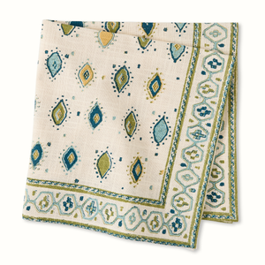 Peter Dunham + Hudson Grace Green Oona Printed Napkin