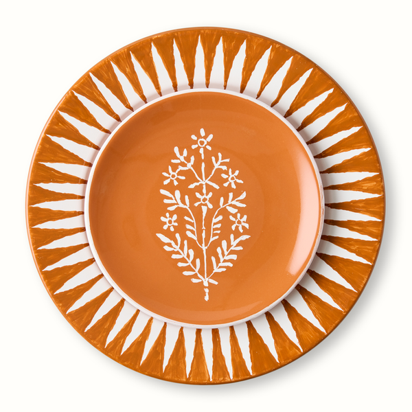 Peter Dunham + Hudson Grace Spice Orange Jaali Appetizer Plate