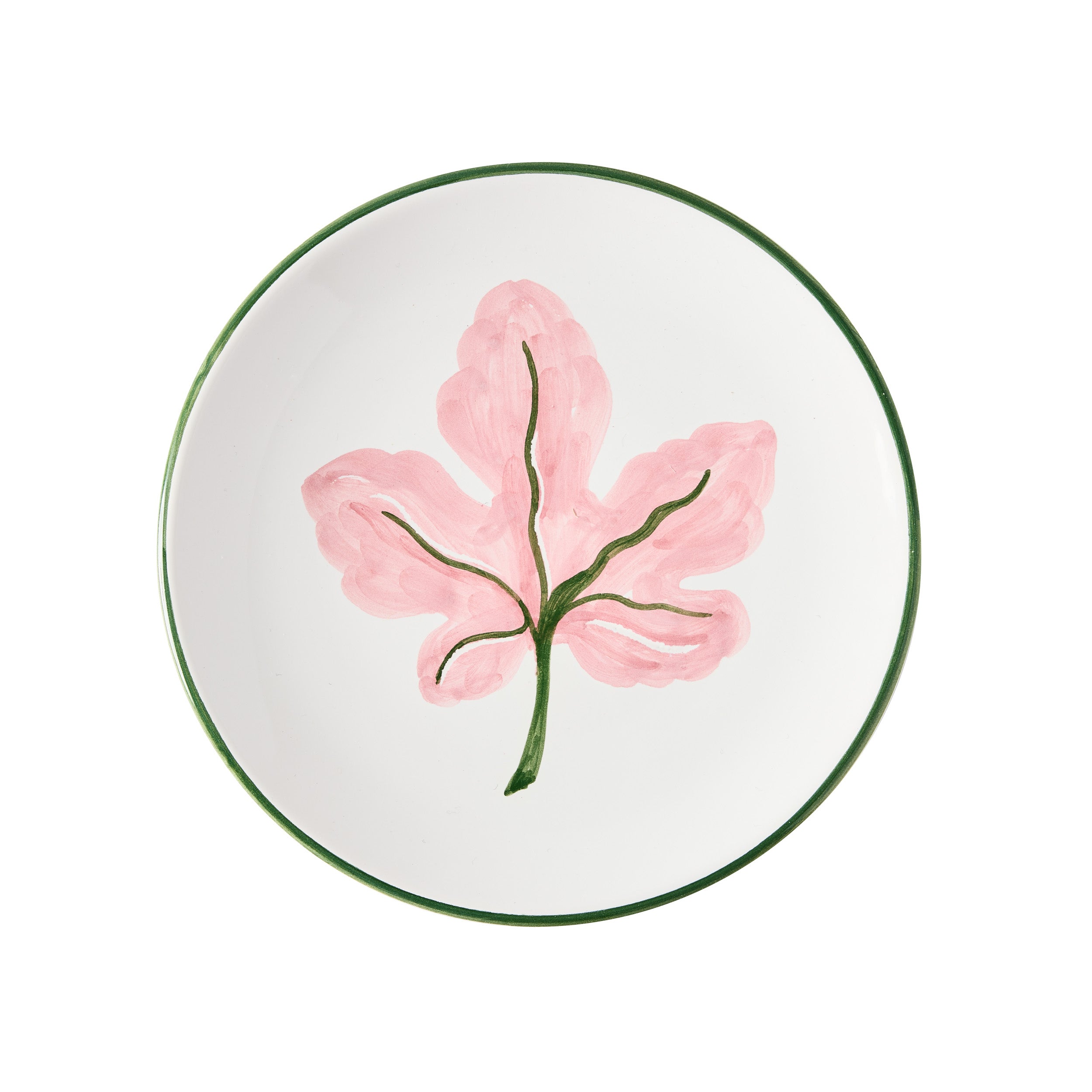 Peter Dunham + Hudson Grace Hand-Painted Pink Fig Appetizer Plate