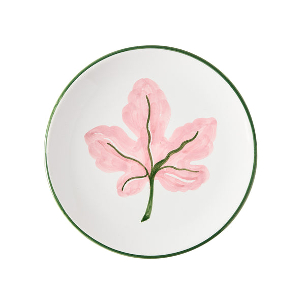 Peter Dunham + Hudson Grace Hand-Painted Pink Fig Appetizer Plate
