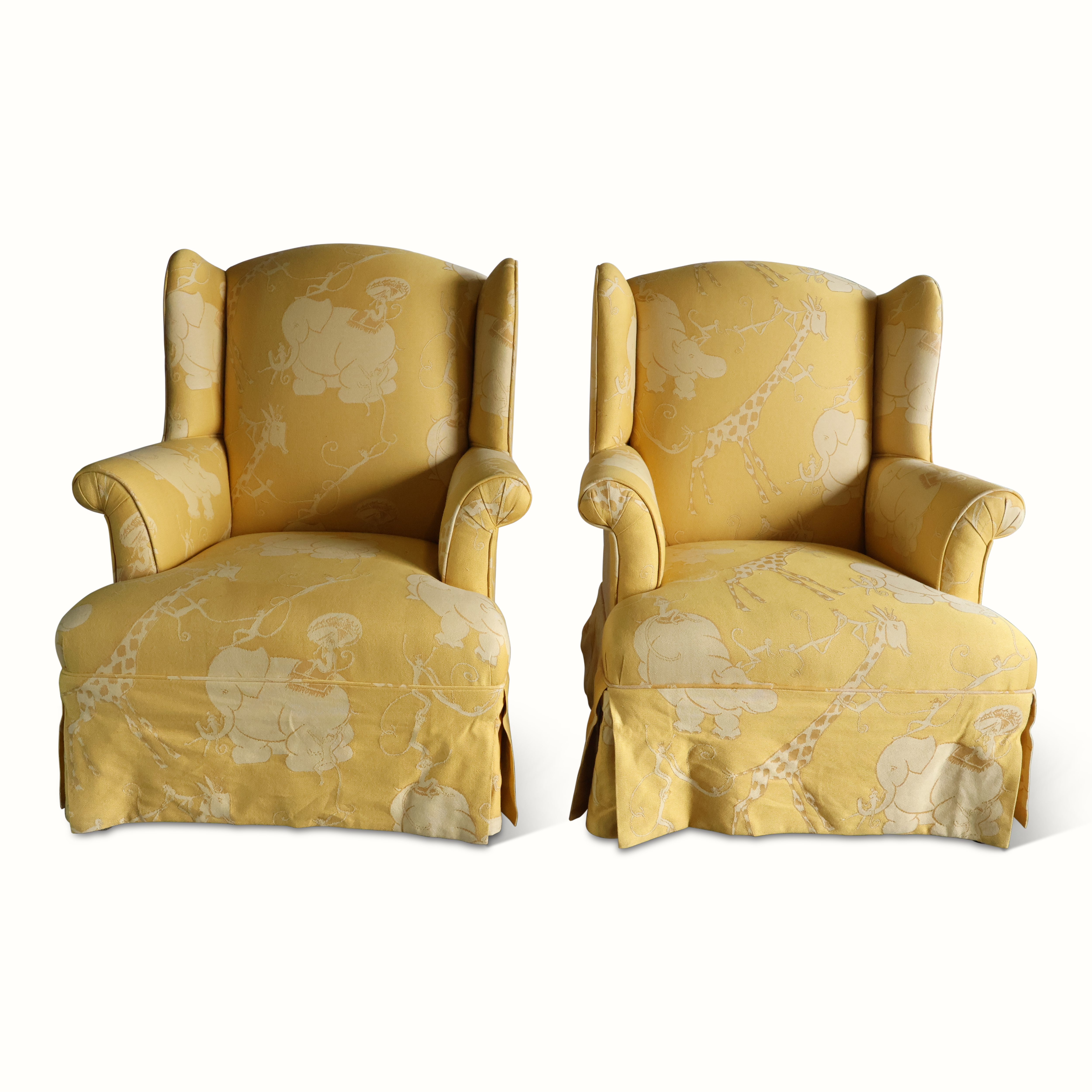 Pair of Yellow Circus Animal Armchairs