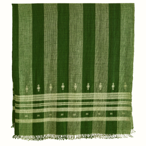 Patna Indian Bedcover in Fern Green