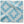 Outdoor pillow cover with pale indigo and light geometric pattern