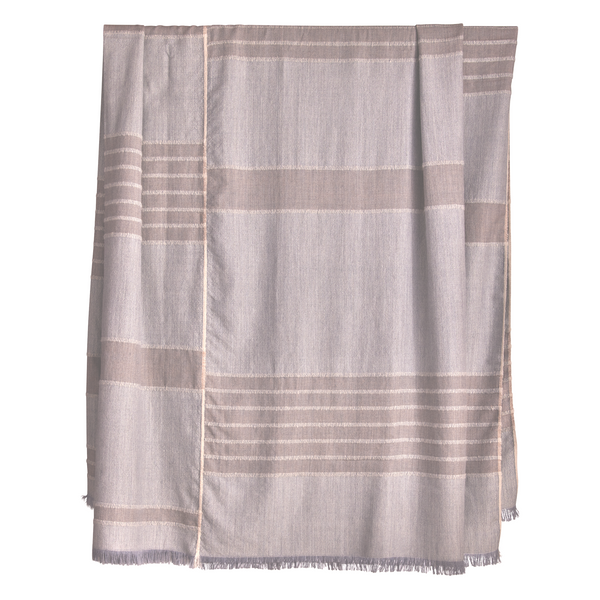 Manta in Platinum Alpaca Bedcover and Throw